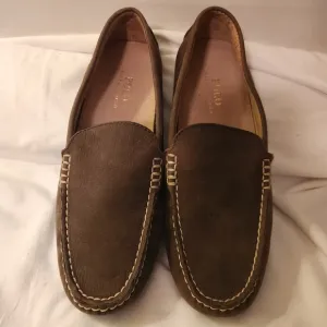 Polo by Ralph Lauren Brown Woodley Driving Loafers Slip-On Elegance Size 9D
