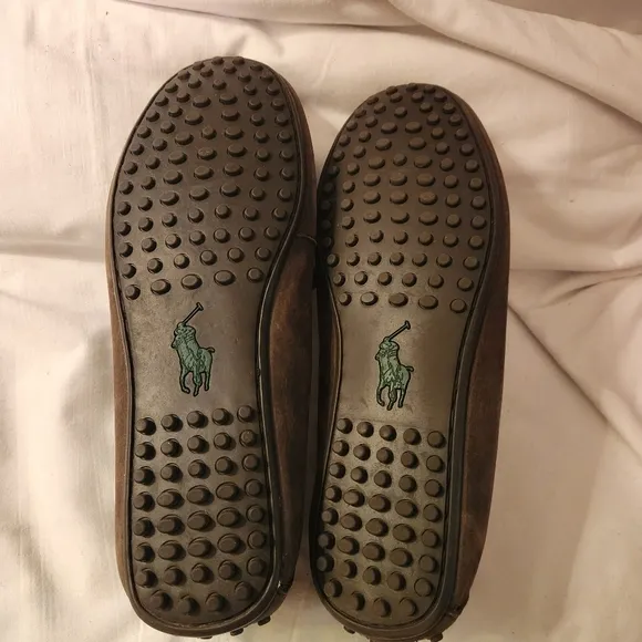 Polo by Ralph Lauren Brown Woodley Driving Loafers Slip-On Elegance Size 9D