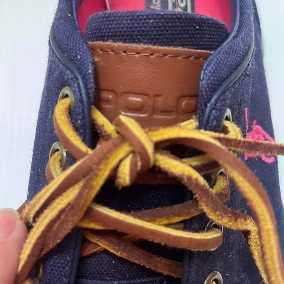 Polo Ralph Lauren Faxon low canvas boat shoes loafers sneakers slip ons size 9.5