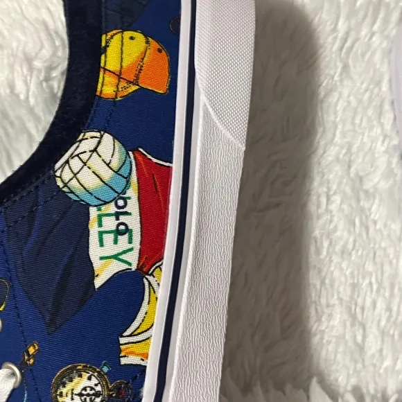Polo Ralph Lauren Faxon X canvas print multicolor loafers size 10.5