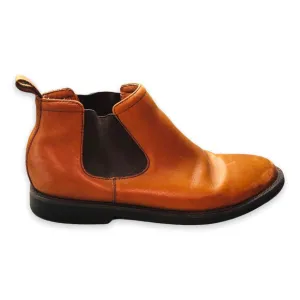 Polo Ralph Lauren Mens Waterbury Chelsea Boots Brown Pull On Ankle 8.5 D