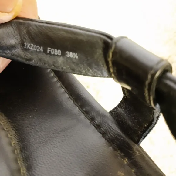 Prada Black Patent Leather Platform Sandals