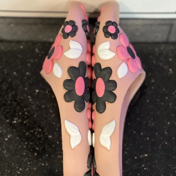 Prada Flower Rubber Pool Slides