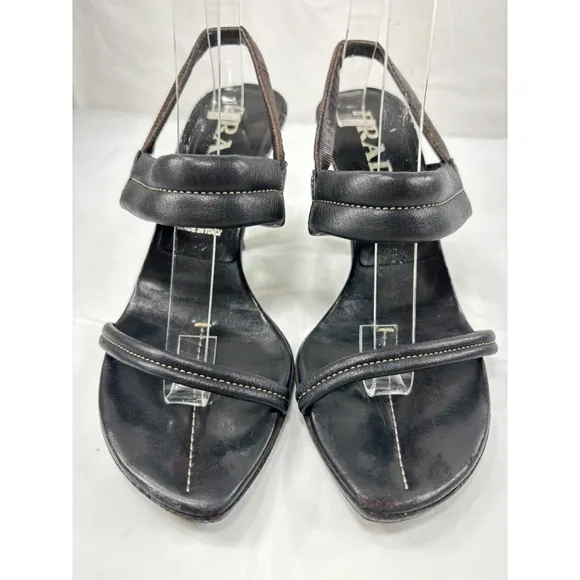 Prada Leather Slingback Sandals size 5.5