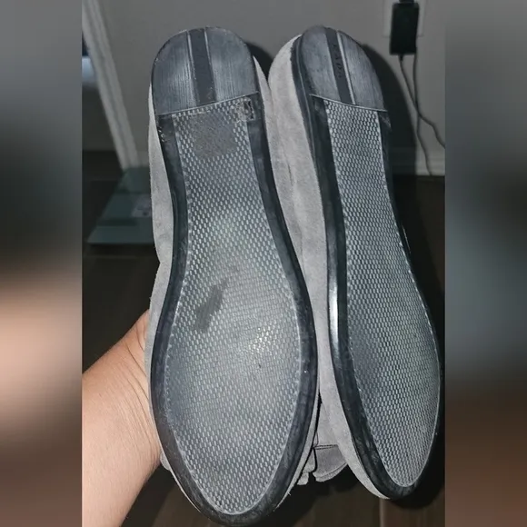PRADA SUEDE LEATHER BALLERINA FLATS SZ 36.5 Sz US 6
