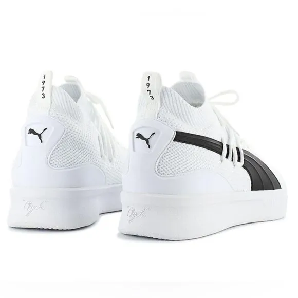 Puma Clyde Court GW Jr Running Shoes Knit sneakers White Black Size 6.5