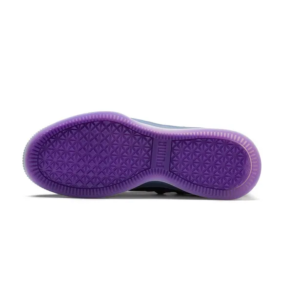 Puma Men's Black-Electric Purple Clyde Court Sneakers Size 10