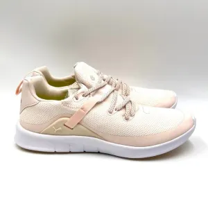 Puma Womens Laguna Fusion Sport Pink White Knit Spikeless Golf Sneakers Shoes 10