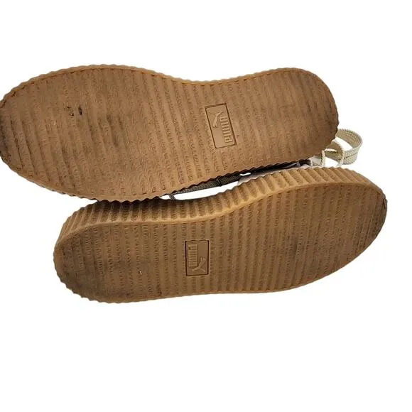 Puma X Fenty by Rihanna Women’s Size 9 Leather Bow Front Creeper Sandals