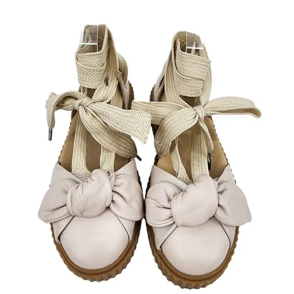 Puma X Fenty by Rihanna Women’s Size 9 Leather Bow Front Creeper Sandals