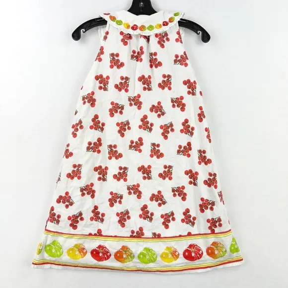 Rachel Antonoff Tanya Dress Size 0 A-Line, Sleeveless Tomato Veggie Print RTR