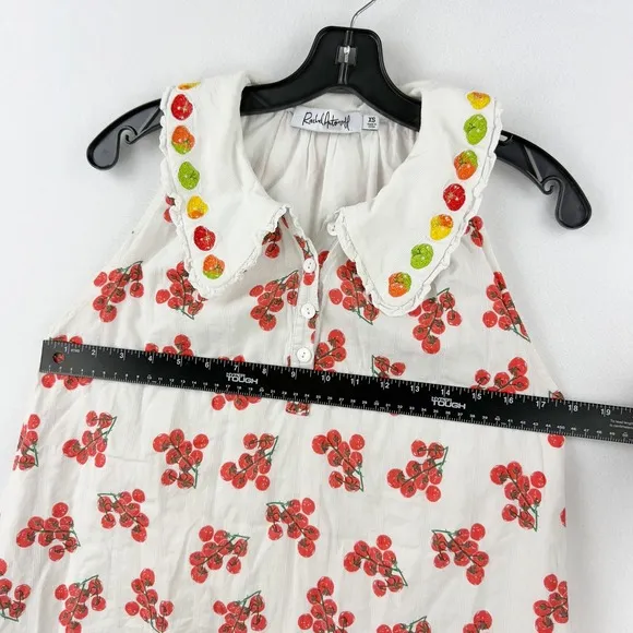 Rachel Antonoff Tanya Dress Size 0 A-Line, Sleeveless Tomato Veggie Print RTR