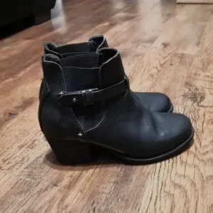 Rag &amp; Bone Black Leather Chelsea Strappy Ankle Boots Size US 8.5/ EU 38.5