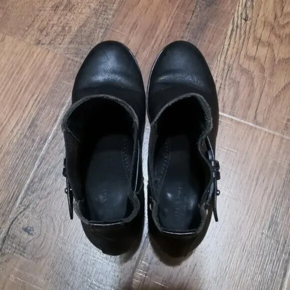 Rag &amp; Bone Black Leather Chelsea Strappy Ankle Boots Size US 8.5/ EU 38.5