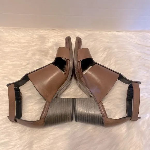 Rag &amp; Bone Charlie Brown Leather Chucky Sandals Size 37
