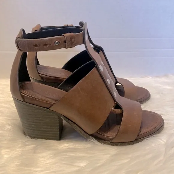 Rag &amp; Bone Charlie Brown Leather Chucky Sandals Size 37