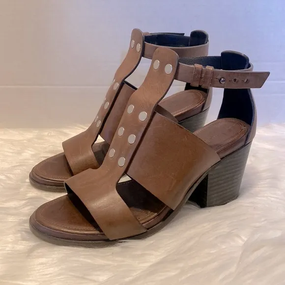 Rag &amp; Bone Charlie Brown Leather Chucky Sandals Size 37