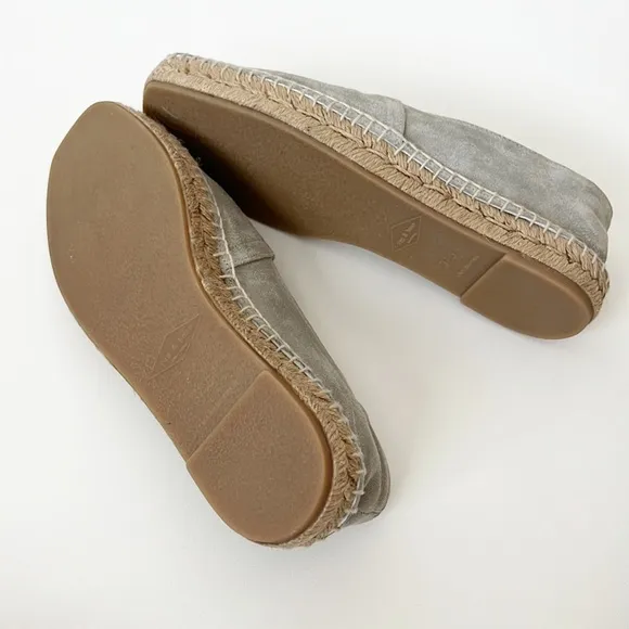Rag &amp; Bone Edie Grey Suede Espadrille Flats