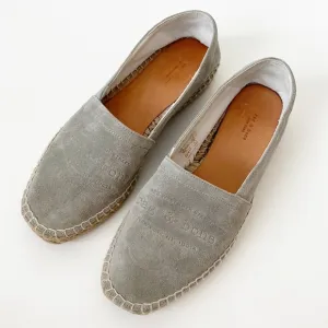Rag &amp; Bone Edie Grey Suede Espadrille Flats