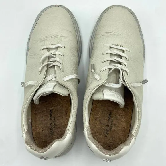 Rag &amp; Bone Leather Revival Low Top Sneakers Size 38 EU‎ 8 US Antique White