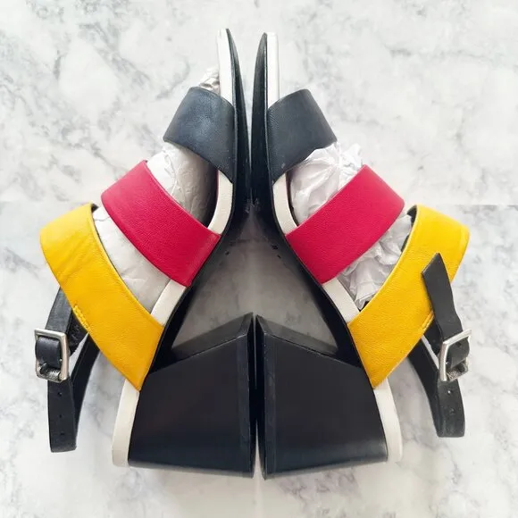 Rag &amp; Bone Reese Block Heel Sandals in Color Multi
