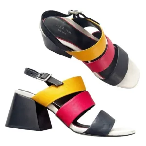 Rag &amp; Bone Reese Block Heel Sandals in Color Multi
