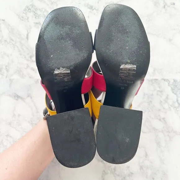 Rag &amp; Bone Reese Block Heel Sandals in Color Multi