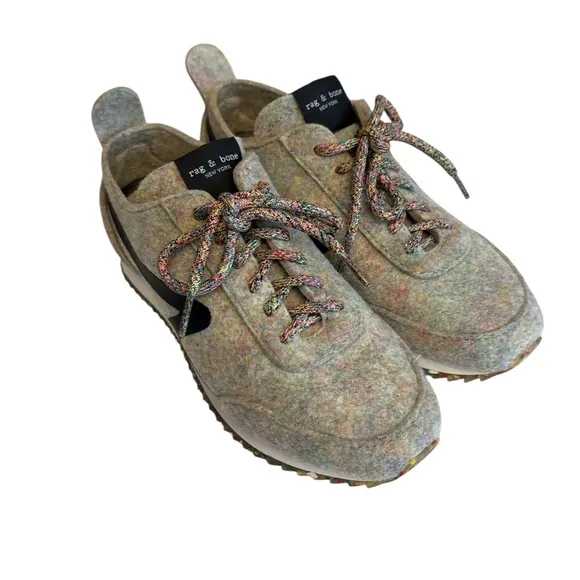 Rag &amp; Bone retro runner sneaker eco-conscious 100% recycled materials Sz 37 6.5