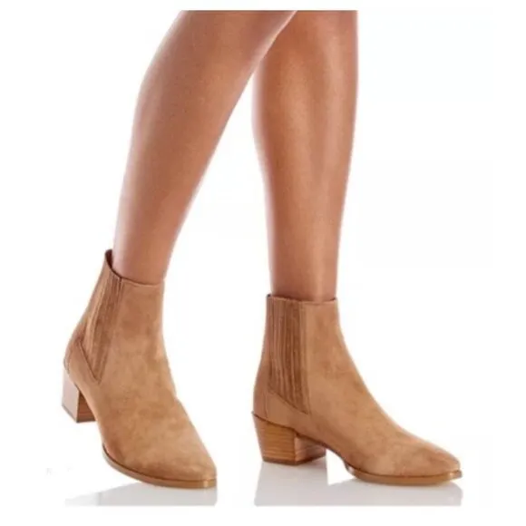 rag &amp; bone Rover Chelsea beige suede Boots (Women) size 37.5