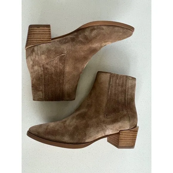 rag &amp; bone Rover Chelsea beige suede Boots (Women) size 37.5
