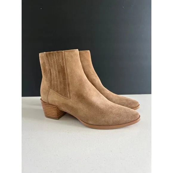 rag &amp; bone Rover Chelsea beige suede Boots (Women) size 37.5