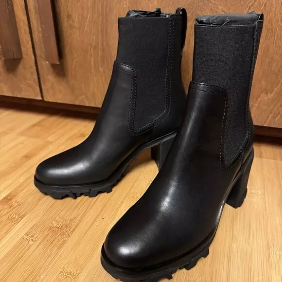 Rag &amp; Bone Shiloh Mid Chelsea Boot Sz 8.5 38.5 Black Ankle Boot NEW Retail $550