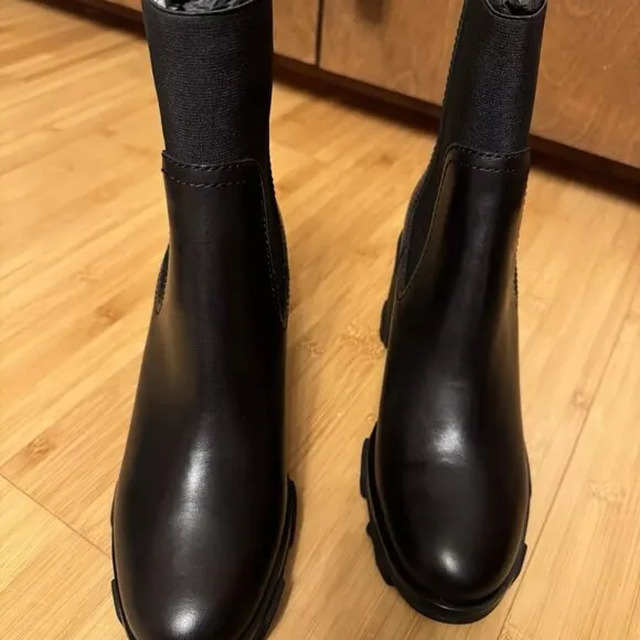 Rag &amp; Bone Shiloh Mid Chelsea Boot Sz 8.5 38.5 Black Ankle Boot NEW Retail $550