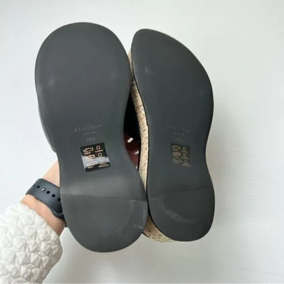 Rag &amp; Bone Women's Black Ragbone Sommer Wedge Sandal size 8
