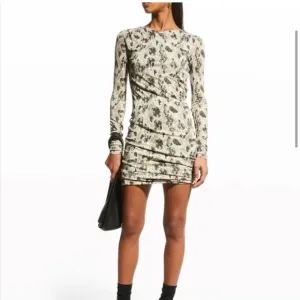 Rag and Bone snake print draped mini dress