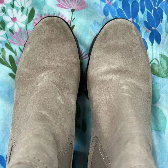 Rag &amp; Bone Shiloh Mid Chelsea Suede Taupe Boots - 39.5