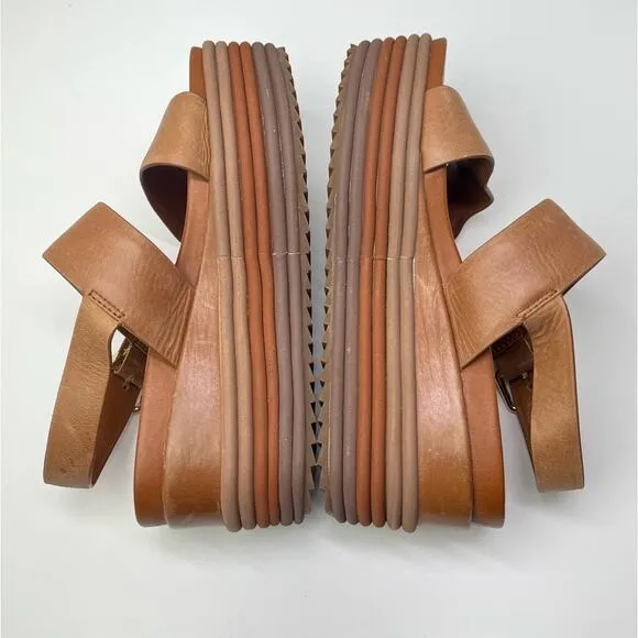 Rahya Grey Leather Chunky Platform Summer Sandals