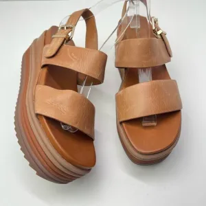 Rahya Grey Leather Chunky Platform Summer Sandals