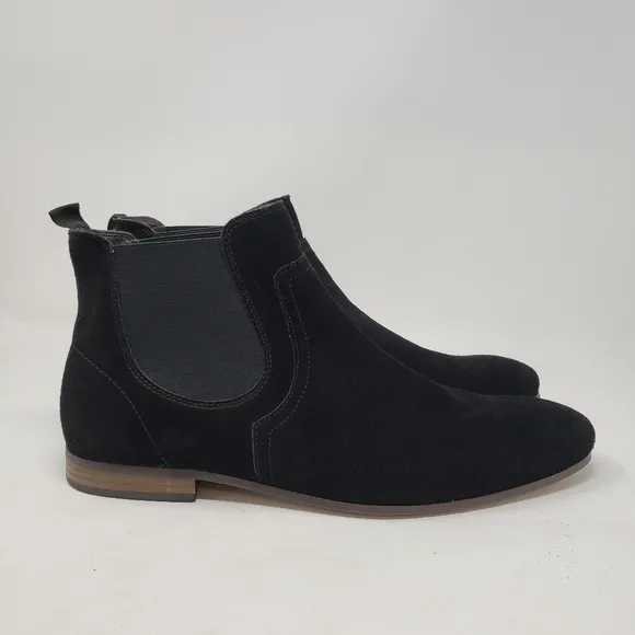 Rail Black Suede Chelsea Boots