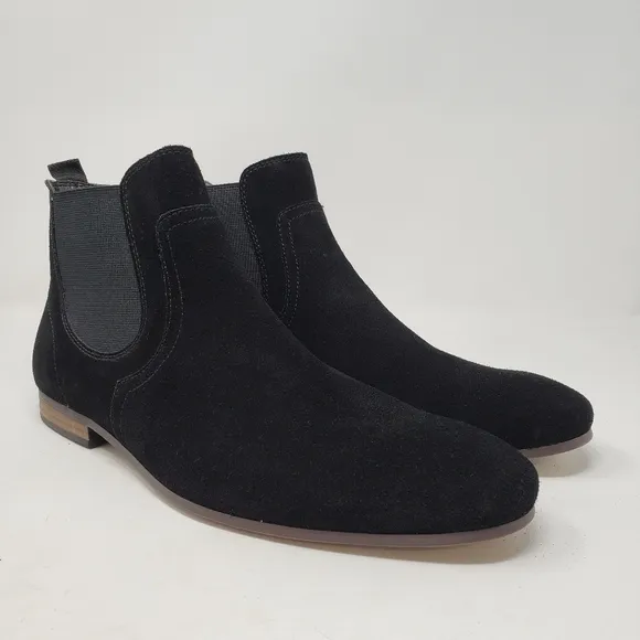 Rail Black Suede Chelsea Boots