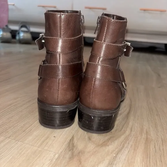 Ralph Lauren Margo Brown Leather Chelsea Boots Size 8B
