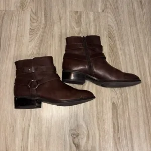 Ralph Lauren Margo Brown Leather Chelsea Boots Size 8B