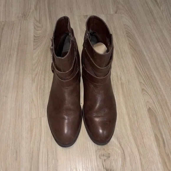 Ralph Lauren Margo Brown Leather Chelsea Boots Size 8B