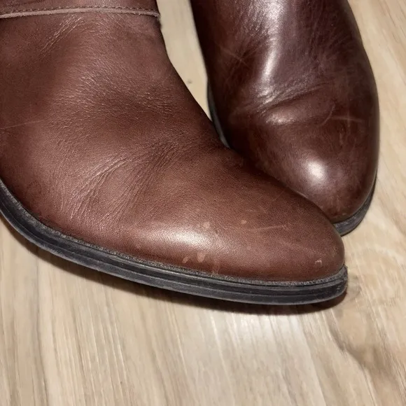 Ralph Lauren Margo Brown Leather Chelsea Boots Size 8B