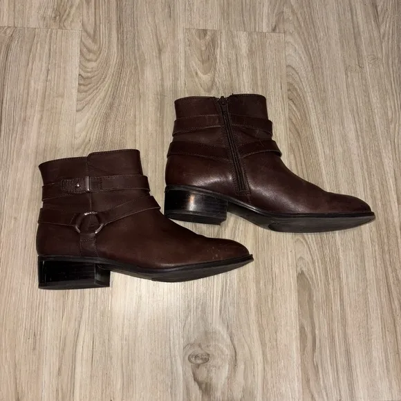 Ralph Lauren Margo Brown Leather Chelsea Boots Size 8B