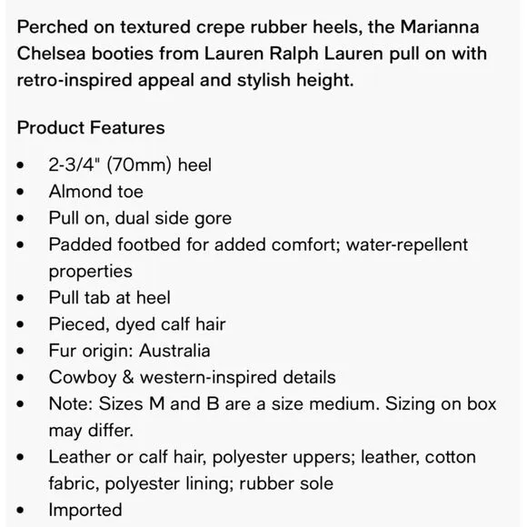 Ralph Lauren Marianna Chelsea Boots