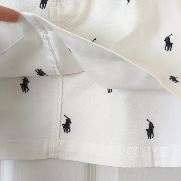 Ralph Lauren Sport Y2K Vintage Polo Logo Embroidered Low Waisted Mini Skirt 10