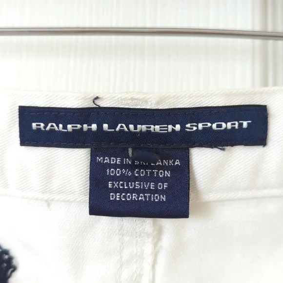 Ralph Lauren Sport Y2K Vintage Polo Logo Embroidered Low Waisted Mini Skirt 10