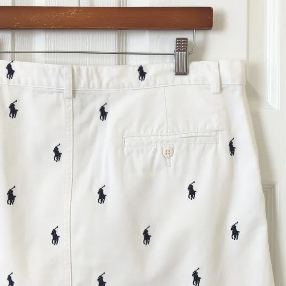 Ralph Lauren Sport Y2K Vintage Polo Logo Embroidered Low Waisted Mini Skirt 10