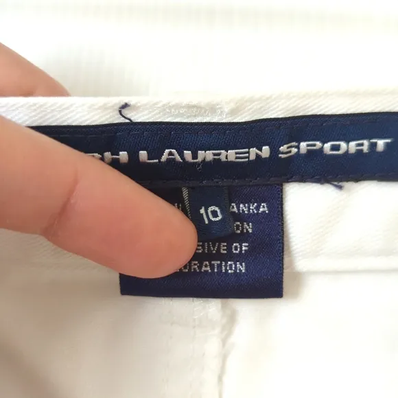 Ralph Lauren Sport Y2K Vintage Polo Logo Embroidered Low Waisted Mini Skirt 10